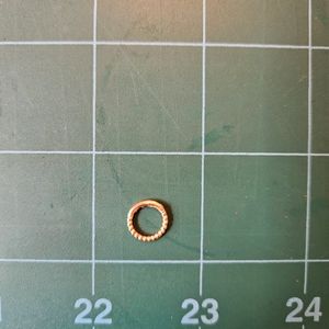 Solid 14k gold clicker piercing twisted 7mm